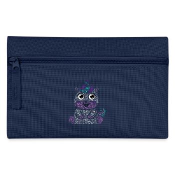 Einhorn Kind Süß Farben Geschenk Tier Kreativ - Federtasche - Navy - Vorne