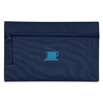 Kaffee, Tee, Tasse - Federtasche - Navy - Vorne