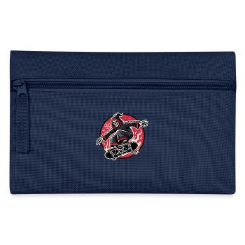 Sensenmann Skateboarder macht Tricks Skateboard - Federtasche - Navy - Vorne