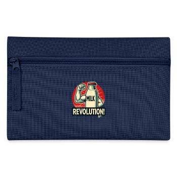 Eine Milchflasche Flasche Milch Revolution - Federtasche - Navy - Vorne