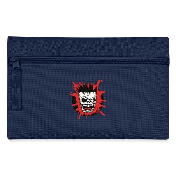 Chaos Totenkopf-Maske Freak - Federtasche - Navy - Vorne
