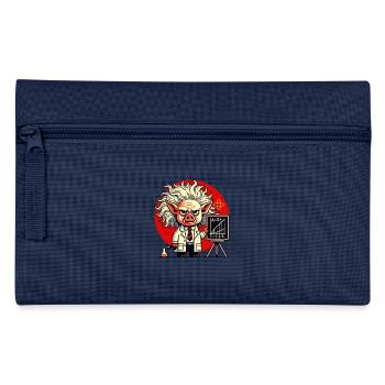 Genie Albert Schweinstein Schwein Wissenschaftler - Federtasche - Navy - Vorne