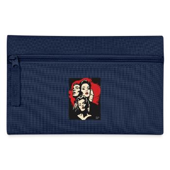 Exzentrische Film Schauspieler für Cineasten - Federtasche - Navy - Vorne