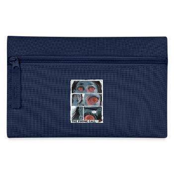 Comic über den Horror des Millenials Telefonanruf - Federtasche - Navy - Vorne