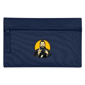 Parodie des chinesischen Philosophen Konfuzius - Federtasche - Navy - Vorne