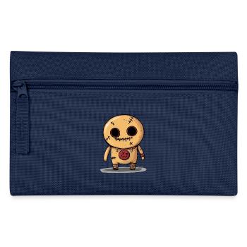 Voodoo-Lebkuchen-Puppe - Federtasche - Navy - Vorne