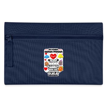 Je n’ai pas besoin d’un prince – Chocolate & Glamour Design - Trousse - marine - Devant