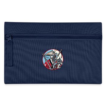 Samurai-Ronin oder Mecha-Shogun - Federtasche - Navy - Vorne