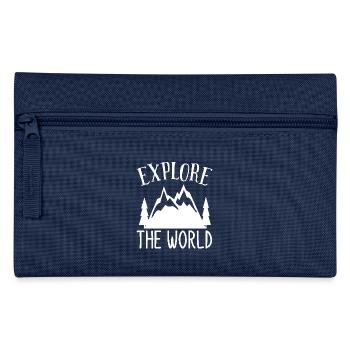 Explore the World Nature Outdoor Hiking Camping - Pencil Case - navy - Front