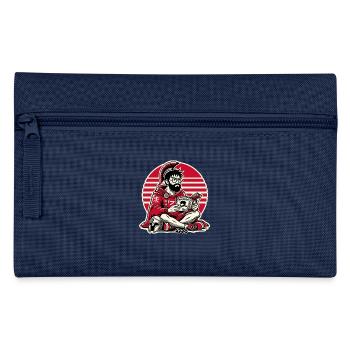 Erwachsener Sparta-Fan-Boy Leo der Nidas Cosplay - Federtasche - Navy - Vorne
