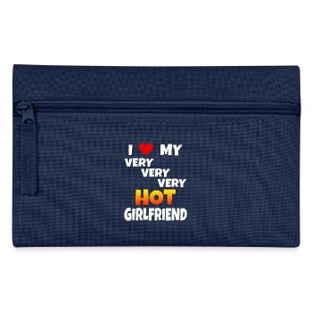 Love Saying Petite amie Cadeau Amour Saint Valentin - Trousse - marine - Devant