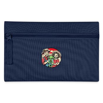 Die Clarks und ihr adoptierter süßer Alien-Junge - Federtasche - Navy - Vorne