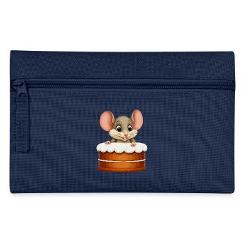 La souris sort de la tarte - Trousse - marine - Devant