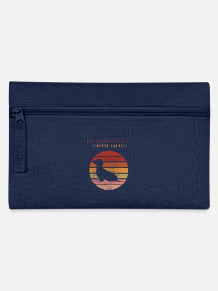 Dachshund power – Short, cheeky, unique! - Pencil Case - navy