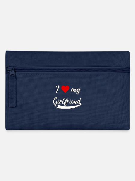❤️ Liebe Paar Valentinstag Geschenk Freundin Love - Federtasche - Navy