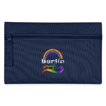 Pride Day Berlin LGBTQ+ CSD Gay Queer Love Saying - Pencil Case - navy - Front