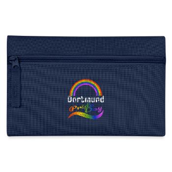 Pride Day Dortmund LGBTQ+ CSD Gay Queer Liebe Spr - Federtasche - Navy - Vorne