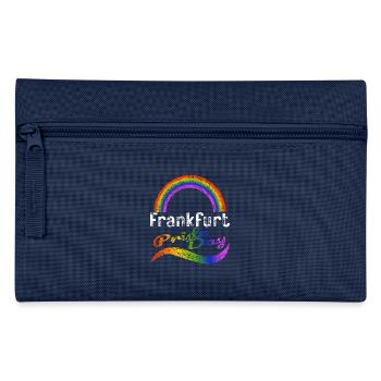 Pride Day Frankfurt LGBTQ+ CSD Gay Queer Liebe Sp - Federtasche - Navy - Vorne