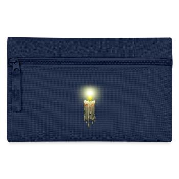 Brennende Kerze - Federtasche - Navy - Vorne