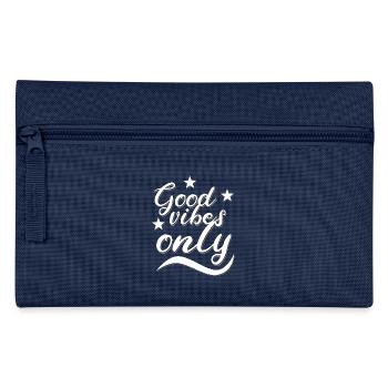 Good Vibey Only Spirit Cool Style Gut Feel Good - Pencil Case - navy - Front