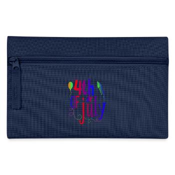 Independence Day USA Amerika 4th July Geschenk - Federtasche - Navy - Vorne