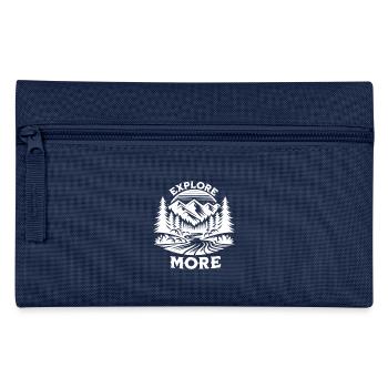 Camping Adventure Outdoor Nature Hiking Mountains - Pencil Case - navy - Front