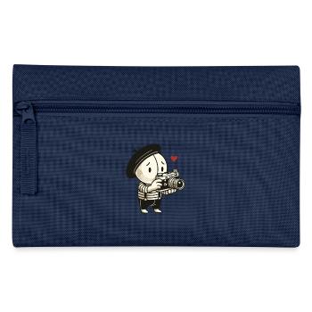Der schüchterne Pantomime Fotograf - Federtasche - Navy - Vorne
