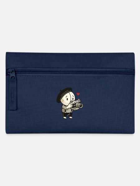 Der schüchterne Pantomime Fotograf - Federtasche - Navy