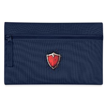 Zerbrochener Schild – Symbol der Stärke - Federtasche - Navy - Vorne