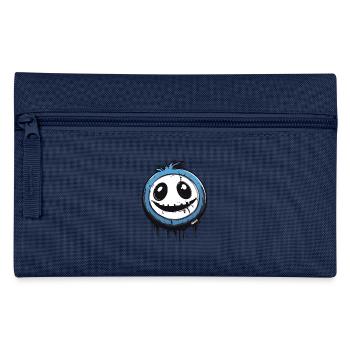 Lustiges Monster mit breitem Grinsen - Federtasche - Navy - Vorne