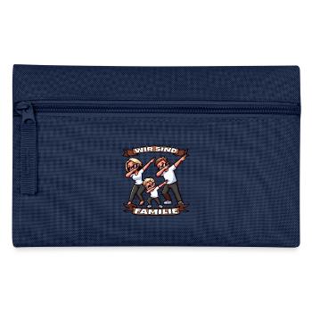 Wir sind Familie Outfit Team Dap dapping - Federtasche - Navy - Vorne