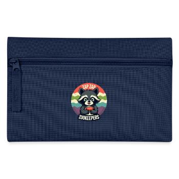 Zap Zap Zookeepers Waschbär Lustig Cat - Federtasche - Navy - Vorne