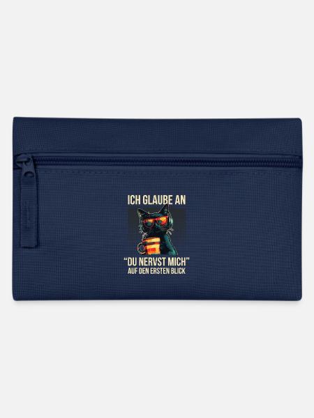 Du nervst mich – Sarkastische Katze Loki - Federtasche - Navy