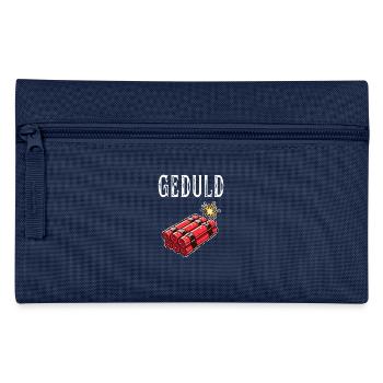 Geduld am Limit mit Dynamit Humor - Federtasche - Navy - Vorne