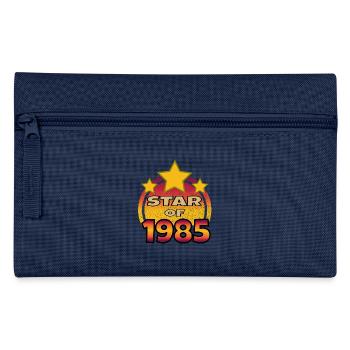 1985 Birthday Retro Vintage Gift - Pencil Case - navy - Front