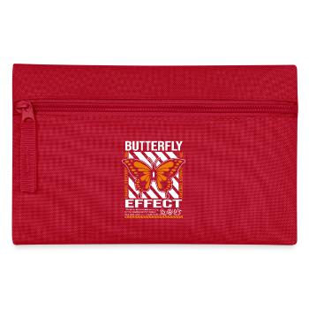 Butterfly Effect Chaos Theory Graphic Tee - Pencil Case - red - Front
