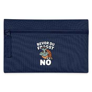 No Nope Turtle Work Gift - Pencil Case - navy - Front