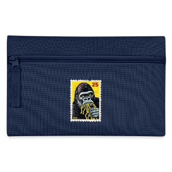 Gorilla isst Nudeln – Comic-Briefmarke - Federtasche - Navy - Vorne