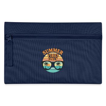 Retro Sunglasses Summer Vibes Design - Pencil Case - navy - Front