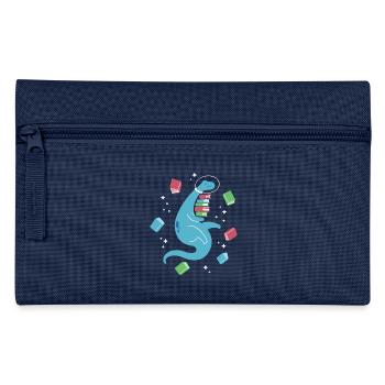 Space Bookasaurus - Pencil Case - navy - Front
