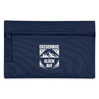 Erzgebirge Glueck auf - Federtasche - Navy - Vorne