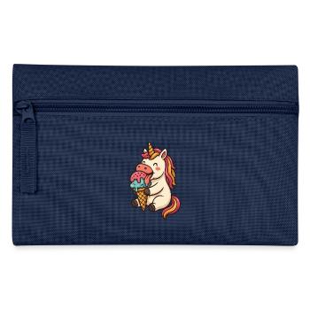 Unicorn Cream Unicorn Gift Design - Pencil Case - navy - Front