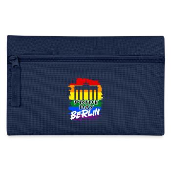 Pride Day Berlin LGBTQ+ Regenbogen - Federtasche - Navy - Vorne