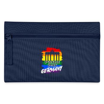 Pride Day Germany LGBTQ+ Regenbogen - Federtasche - Navy - Vorne