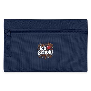 Schoki Ich Liebe Schokolade - Federtasche - Navy - Vorne