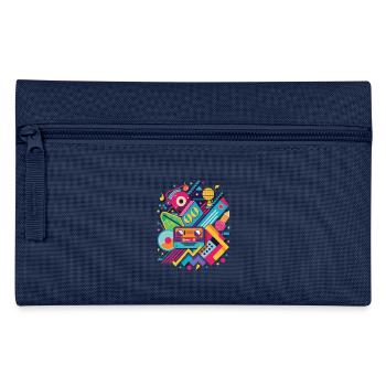 90er Musik Shirt – Retro Mixtape Design - Federtasche - Navy - Vorne