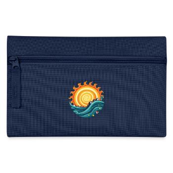 Sun & Holiday Shirt – Summer Vibes Design - Pencil Case - navy - Front