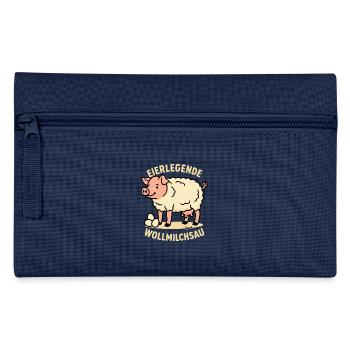 Eierlegende Wollmilchsau Cartoon - Federtasche - Navy - Vorne