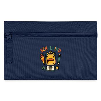 Grundschule Einschulung Schulkind Schule - Federtasche - Navy - Vorne