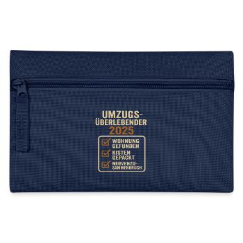 Umzug 2025 Wohnung Umzüge - Federtasche - Navy - Vorne